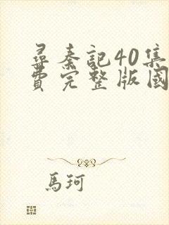 寻秦记40集免费完整版国语有字幕封面