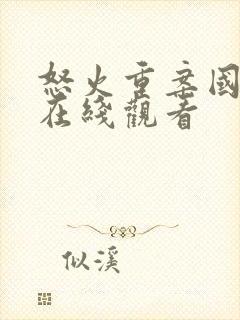 怒火重案国语版在线观看