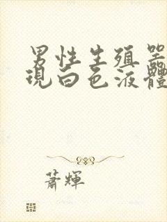 男性生殖器官出现白色液体是什么