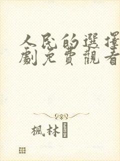 人民的选择电视剧免费观看全集高清封面