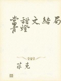 当甜文结局之后青灯