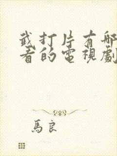 武打片有哪些好看的电视剧封面