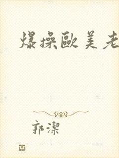 爆操欧美老熟女