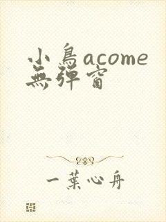 小鸟acome无弹窗封面