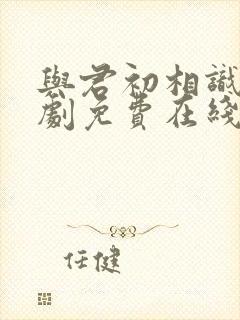 与君初相识电视剧免费在线观看完