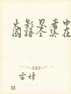 火影忍者中文版国语全集在线观看