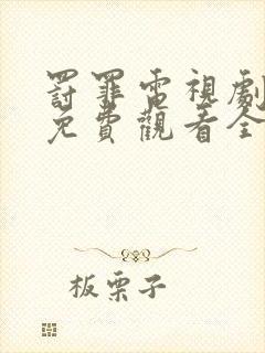 罚罪电视剧高清免费观看全集