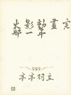 火影动画完结是哪一年封面