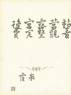 后宫露营动漫免费完整观看