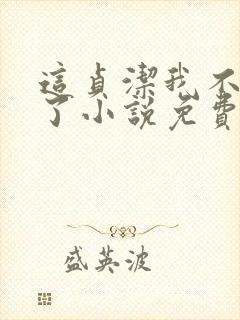 这贞洁我不在乎了小说免费阅读