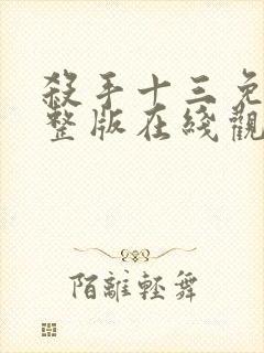 杀手十三免费完整版在线观看