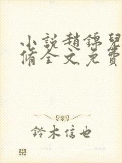 小说赵锦儿秦慕修全文免费阅读免费封面