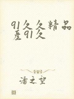 91久久精品国产91久封面