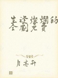 生逢灿烂的日子全剧免费封面