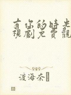 有你的时光里电视剧免费观看