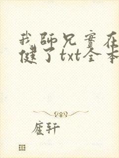 我师兄实在太稳健了txt全本下载封面