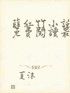 薛红竹小说全文免费阅读最新章节封面