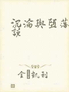 沉沦与堕落的小说