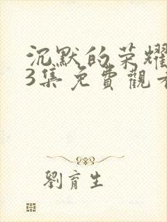 沉默的荣耀第13集免费观看