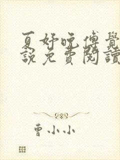 夏妤晚傅觉深小说免费阅读封面