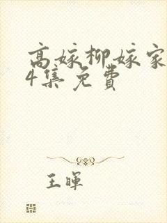 高嫁柳嫁家1到4集免费