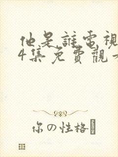 他是谁电视剧24集免费观看完整版