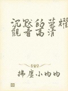 沉默的荣耀在线观看高清