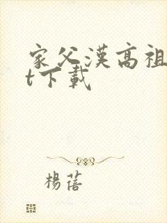 家父汉高祖txt下载