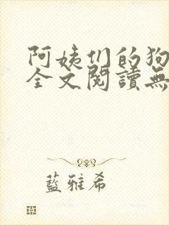 阿姨们的狗小说全文阅读无弹窗封面