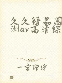 久久精品国产亚洲av高清综合