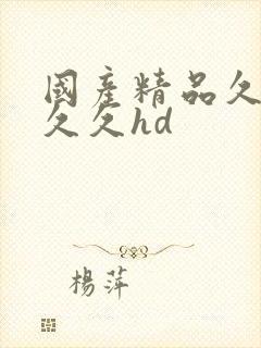 国产精品久久久久久hd