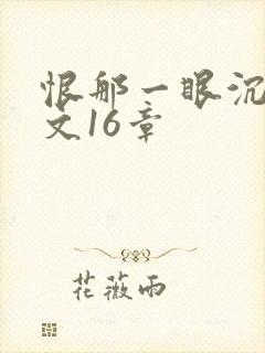 恨那一眼沉沦全文16章