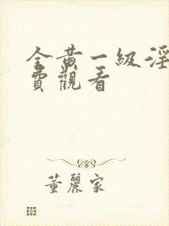 全黄一级淫片免费观看