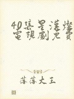 40集星汉灿烂电视剧免费看全集封面