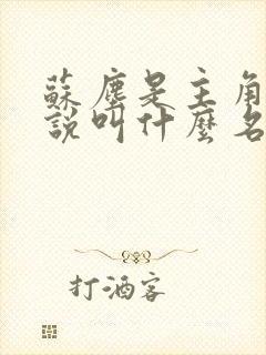 苏尘是主角的小说叫什么名字