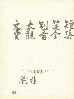 文太别笑短剧免费观看全集播放