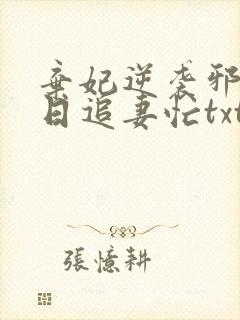 弃妃逆袭邪王日日追妻忙txt