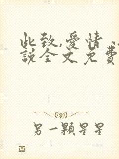 此致,爱情 小说全文免费阅读