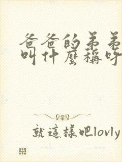 爸爸的弟弟老婆叫什么称呼