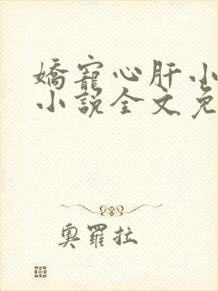 娇宠心肝小可怜小说全文免费阅读