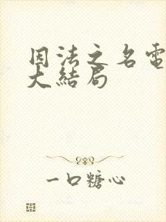 因法之名电视剧大结局