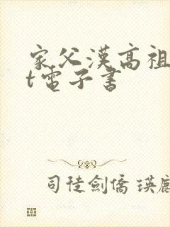 家父汉高祖txt电子书