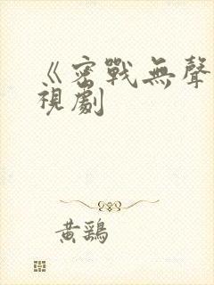 《密战无声》电视剧