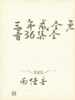 三年成全免费观看36集全