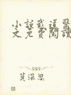 小说武道医王全文免费阅读封面