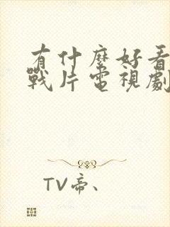 有什么好看的谍战片电视剧