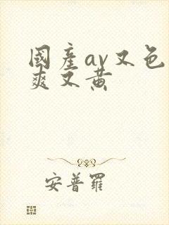 国产av又色又爽又黄