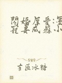 闪婚厚爱:墨少宠妻成瘾小说封面