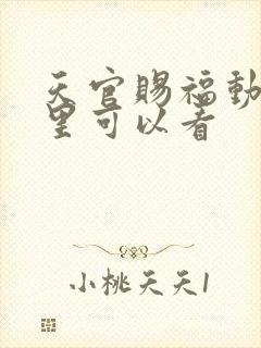 天官赐福动画哪里可以看