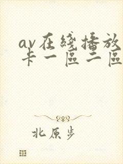 av在线播放不卡一区二区